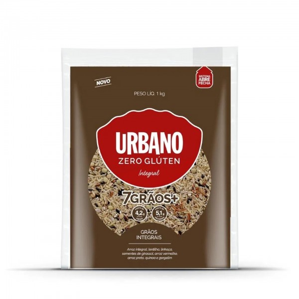 Arroz 7 grãos integral Urbano 1kg