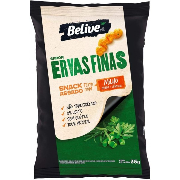 Salgadinho Ervas Finas Belive 35g