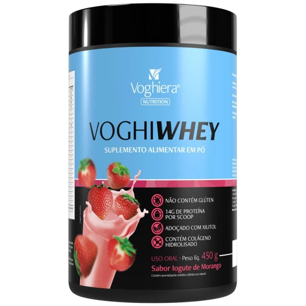 Whey Protein Iogurte de Morango Voghiera 450g