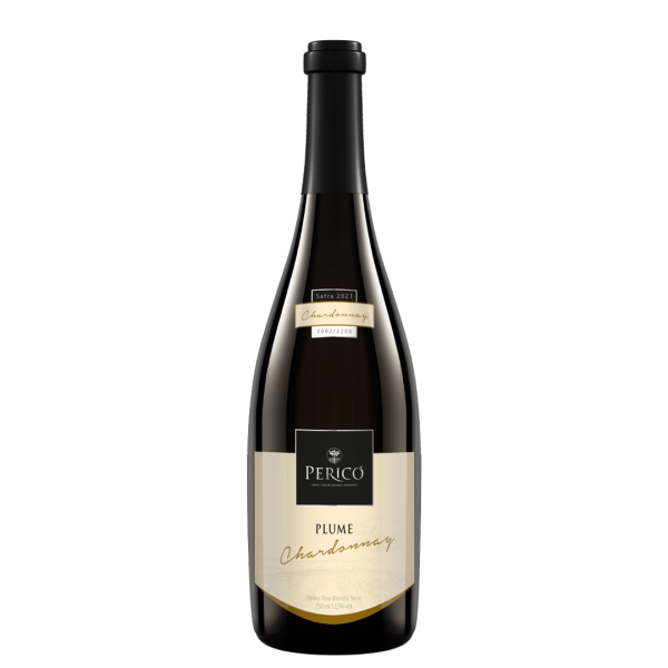 Vinho Plume Chardonnay - Pericó - Branco Fino Seco - 750ml