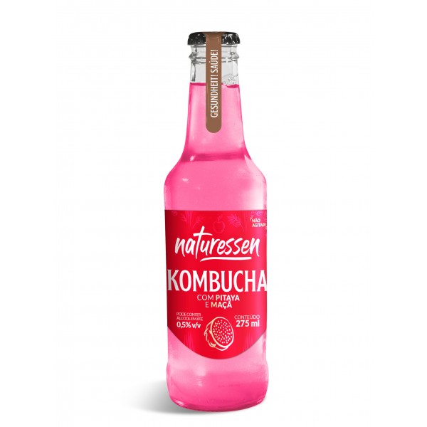 Kombucha com pitaya e maçã - 275ml