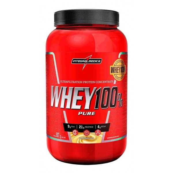 Whey Protein 100% Pure Integral médica Baunilha 900g