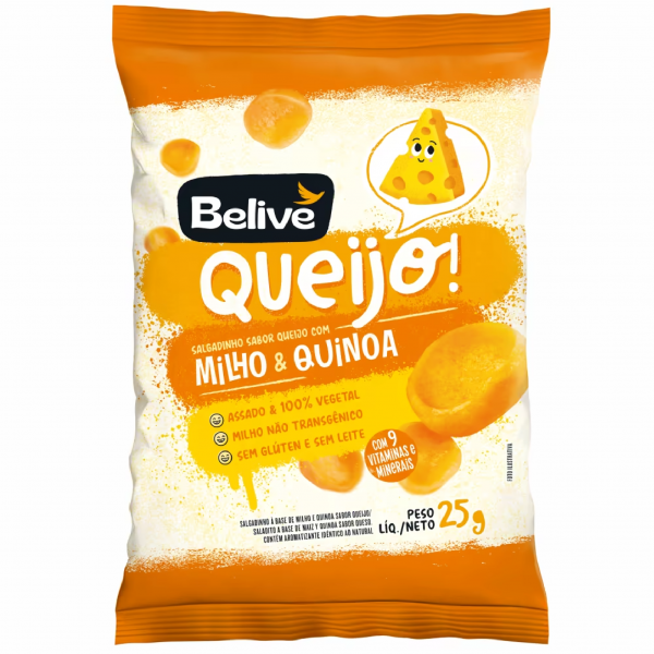 Salgadinho Queijo Beliv 25g