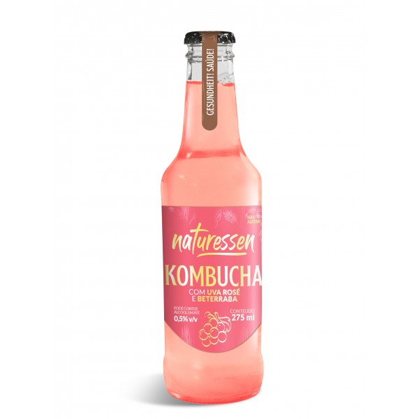Kombucha com uva rosé e beterraba - 275ml