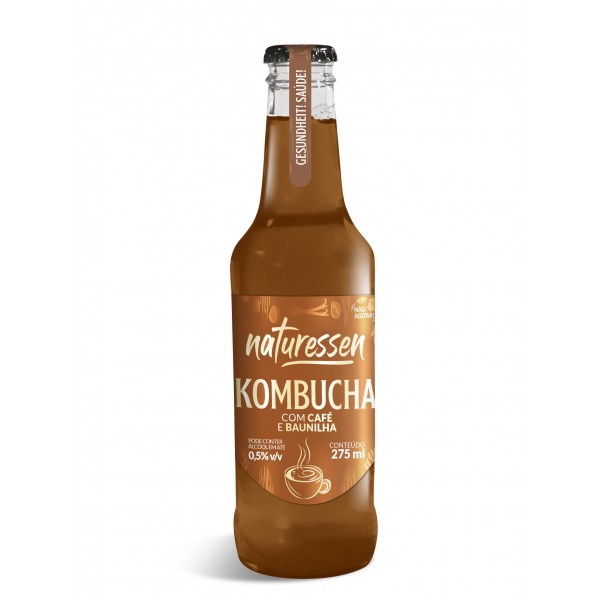 Kombucha com café e baunilha - 275ml