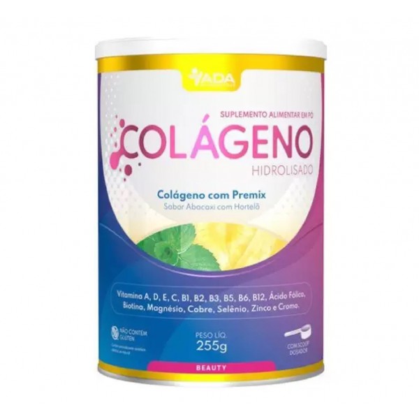 Colágeno Hidrolisado ADA Abacaxi com hortelã 255g
