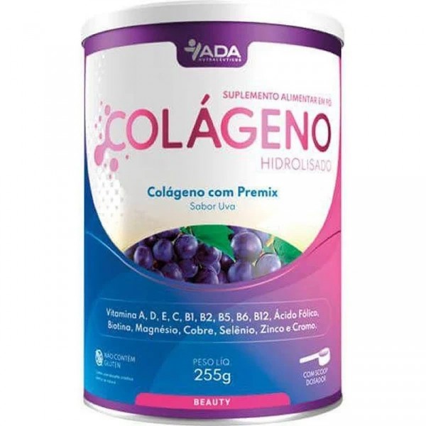 Colágeno Hidrolisado ADA Uva 255g