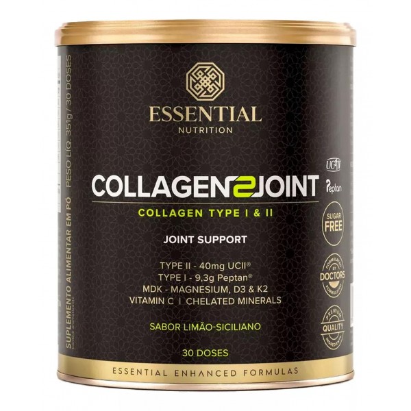 Colágeno Joint Tipo 1 e 2  Essential Limão Siciliano 351g