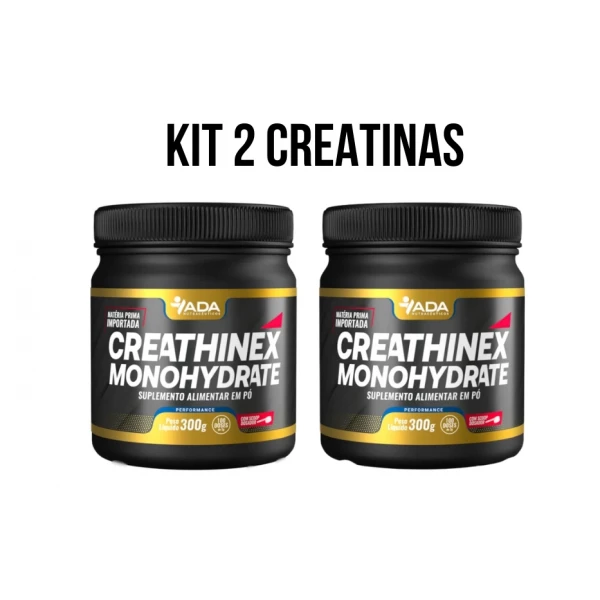 Kit 2 Creatina 100% pura ADA 300g + 300g
