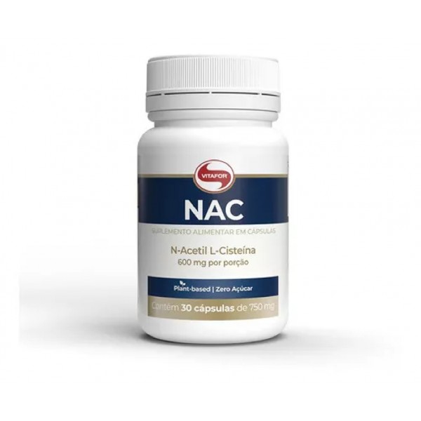 NAC N-acetil L-cisteína Vitafor 30 Cápsulas