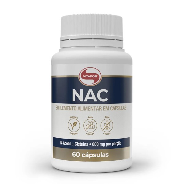NAC N-acetil L-cisteína Vitafor 60 Cápsulas
