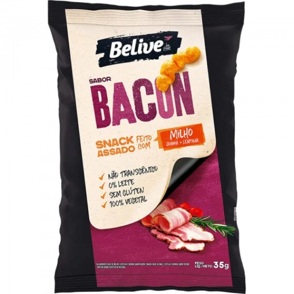 Salgadinho Bacon Belive 35g