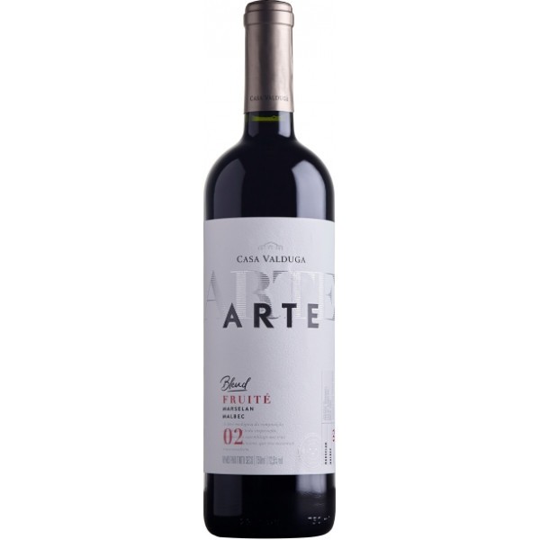 Vinho Arte Blend Fuité - Casa Valduga - Tinto Fino Seco - Malbec 750ml