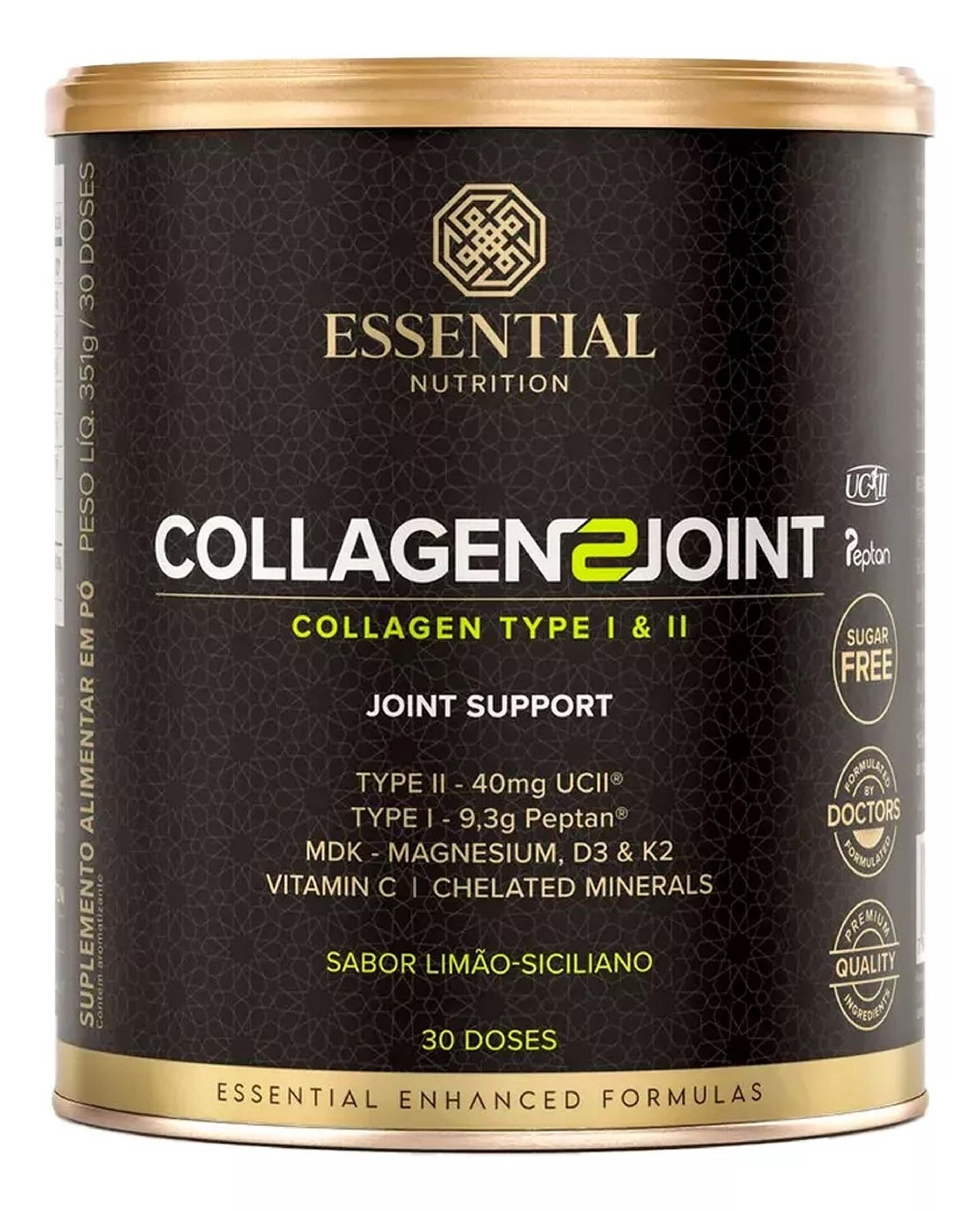 Colágeno Joint Tipo 1 e 2  Essential Limão Siciliano 351g